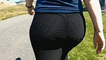 Sexy Milf Shows Off Her Big Ass In Public