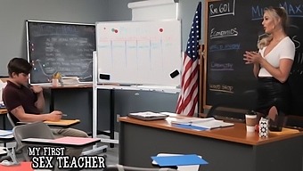 Jordan Maxx, A Blonde Teacher With Natural Tits, Aims To Assist Her Student In Both Academic And Sexual Success.