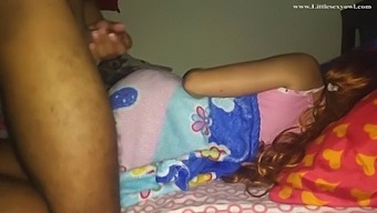 Interracial Teen Wakes Up To Stepdad'S Surprise Deep-Creampie