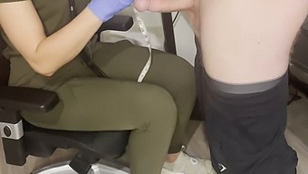 Nursing Student Gives An Exam And Indulges In A Sensual Role Play With A Penis