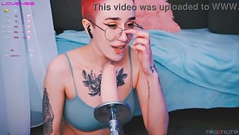 A Lovely Tomboy Receives Oral Pleasure From A Sex Toy