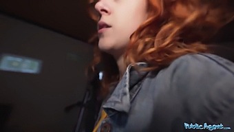 A Seductive Redhead Waitress Gives Oral And Participates In Doggystyle Intercourse Openly In The Great Outdoors